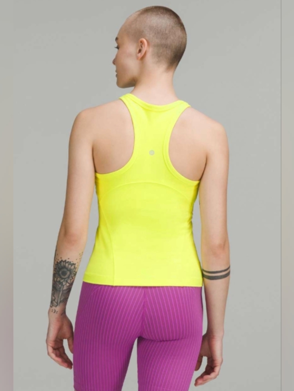 Lululemon Align Waist-Length Racerback Tank Top Electric Lemon 2X 20 - Picture 2 of 5